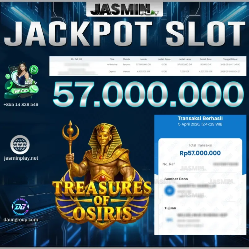 JACKPOT SLOT TREASURES OF OSIRIS
