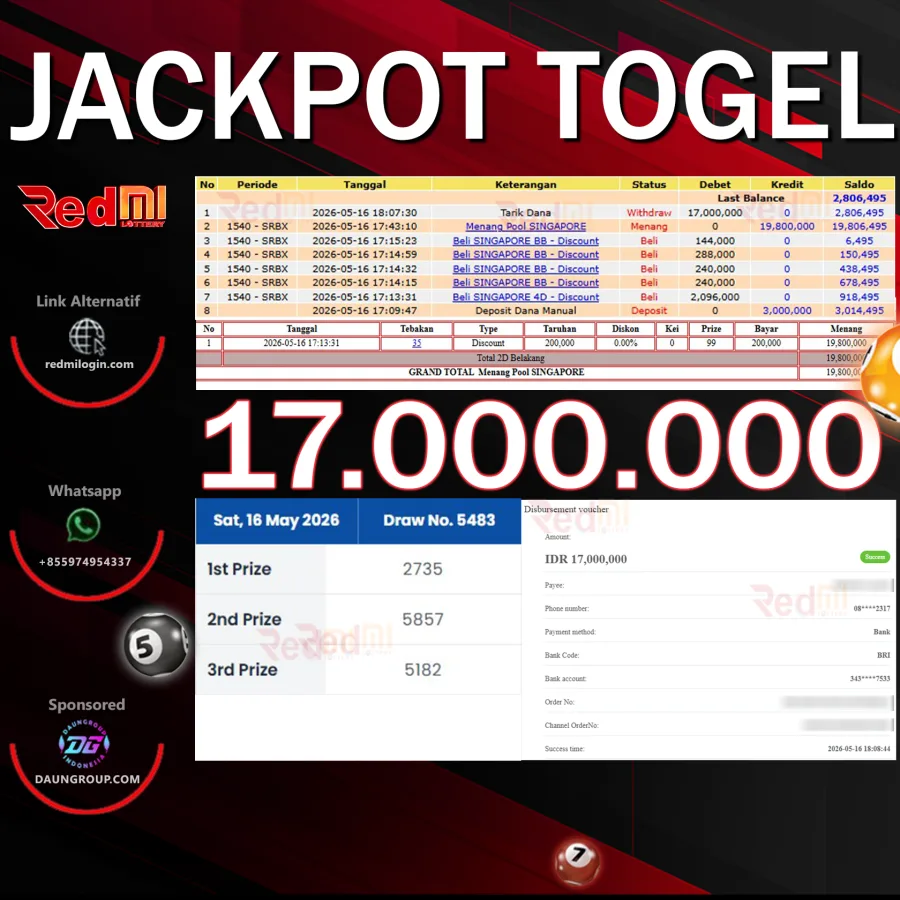JACKPOT TOGEL SINGAPORE
