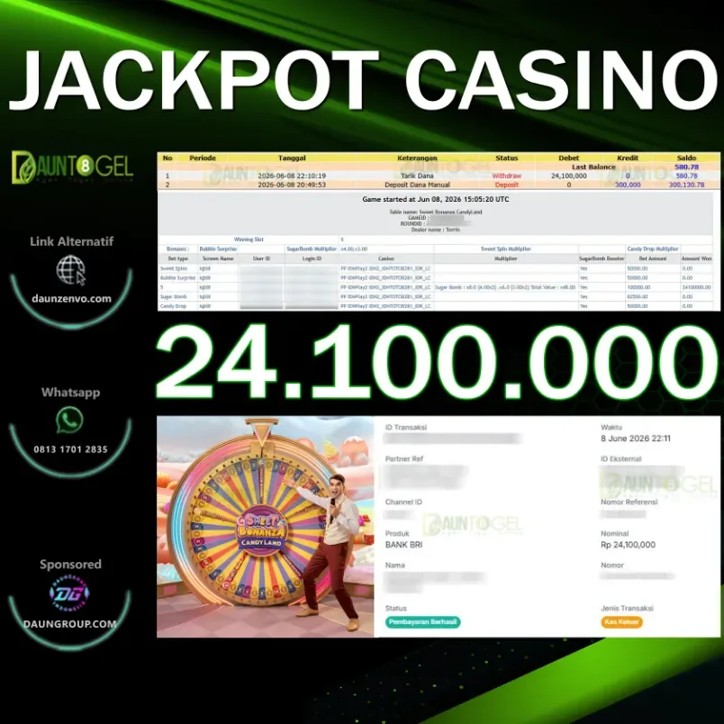 JACKPOT CASINO SWEET BONANZA