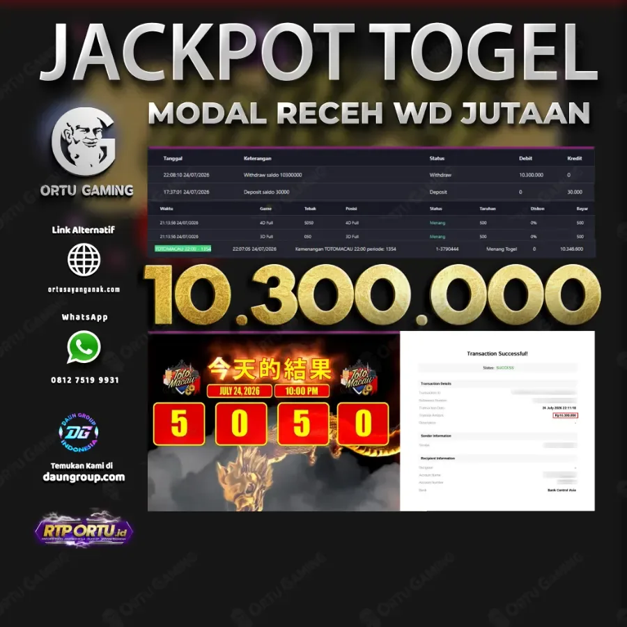 JACKPOT TOGEL TOTO MACAU