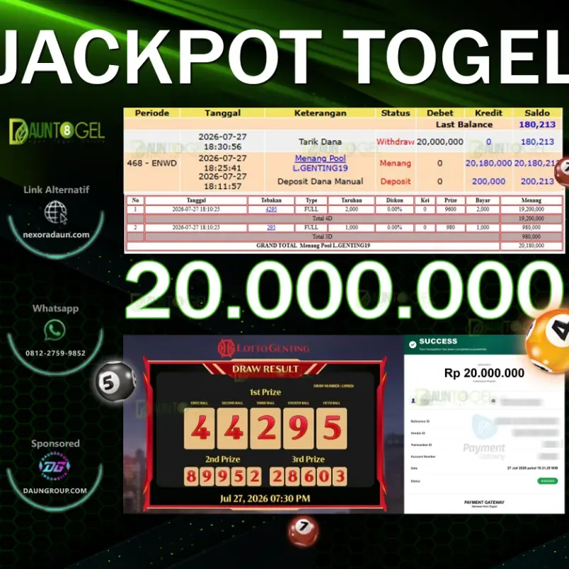 JACKPOT TOGEL TOTO MACAU