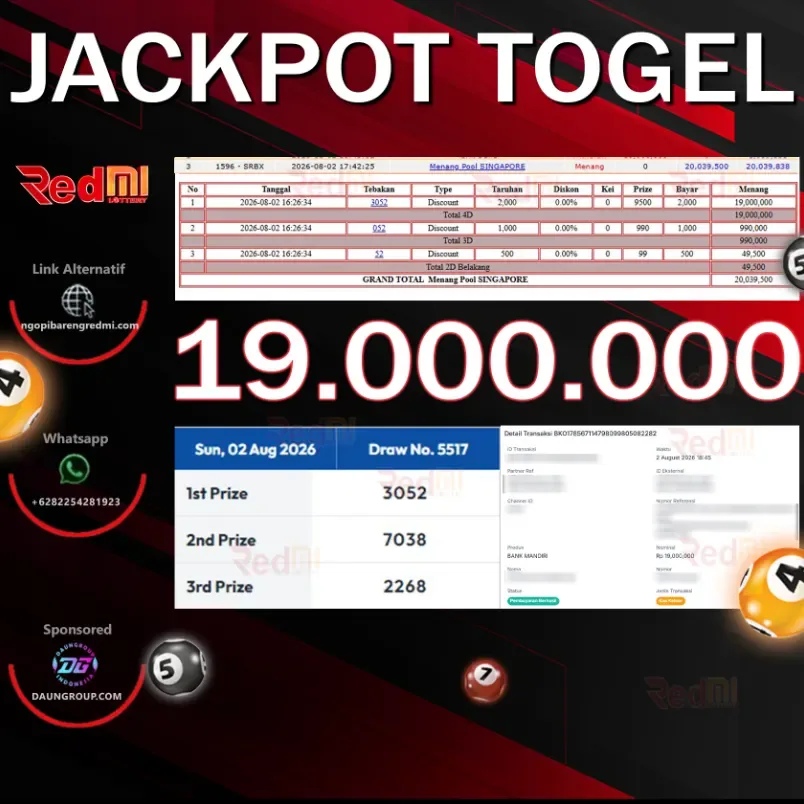 JACKPOT TOGEL SINGAPORE TOTO