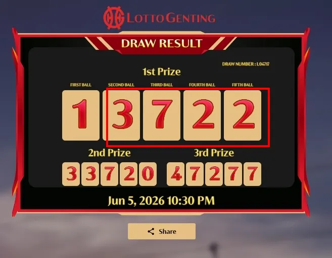LOTTO GENTING 22